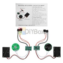 Dual-Button Recording Module 60-sec Voice Recorder DIY Electronic Greeting Card