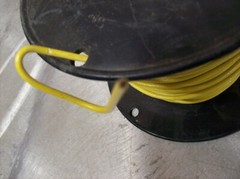 #3) NEW Spool of Electric Wire – 12 Guage Solid 260′ Yellow