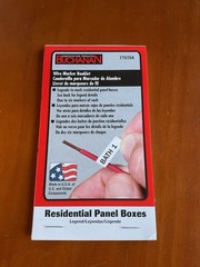 IDEAL Buchanan Wire Marker Booklet 775154 – Household Electrical Panel Labels