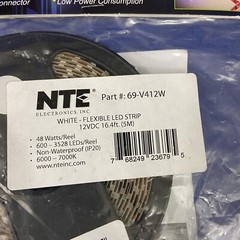 LED Flexible Strips And Various Connectors Lot of New And Used NTE Electronics
