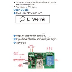 1/2/4Channel Smart WiFi Bluetooth Wireless Relay Switch Module DC7-32V/AC85-250V