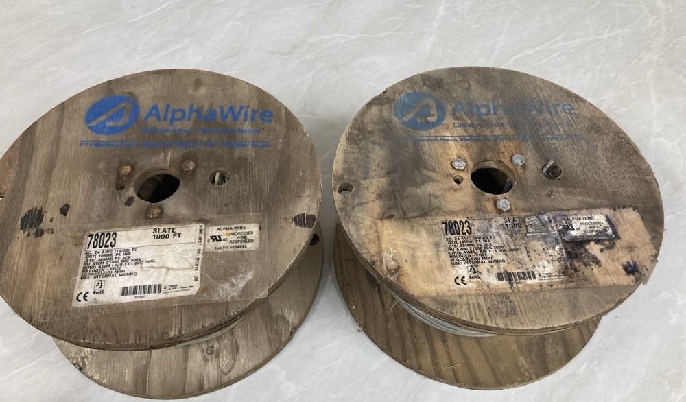 ALPHA WIRE 78023 SL001 / 78023SL001. Lot of 2, 1000’ Spools(New)
