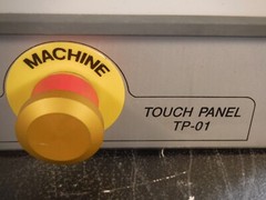 Exor TP-01 Touch Screen Panel Mounted In Custom Case With “Stop” Control/Button