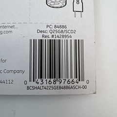 25-Watt T4 Quartz Halogen Replacement Light Bulb 4 Pack 84886 120v 240 L Sealed