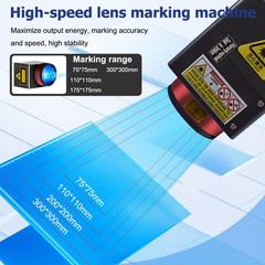 2.5D 60W/100W/200W/300W JPT M7 Mopa Fiber Laser Engraving Machine Color Marking