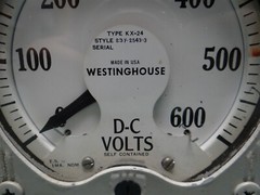 Westinghouse Type KX-24, DC Volt Meter, (0-600 Volts)