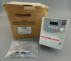 Toshiba VFS9S-2004PL-WN Transistor Inverter, 1PH 200/240V 50/60Hz, 3.3A-1.3kV…
