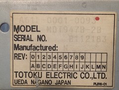 Totoku MDT947B-2B Panel Monitor, 9″ Monochrome, A61L-0001-0093 – Free Ship