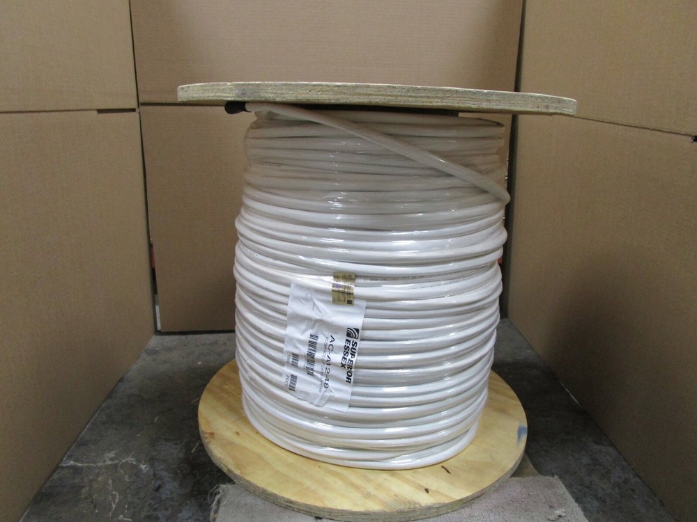 SUPERIOR ESSEX AC-A12-48 4-COMP ACC CL3P CR SHLD WH 1KR 1000′ NEW SEE PHOTOS