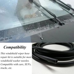 Windshield Washer Hose Kit – Includes 4 Meter Washer Fluid Hose & 12 Pcs Hose Co