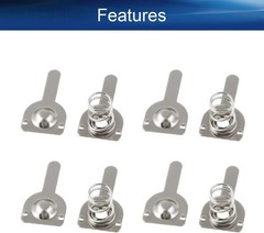 20 Pairs Battery Springs AA Metal Contact Plate Replacement Positive to Negative