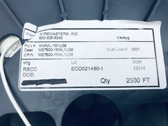 2,500 FT M27500-16ML1U08 WIRE SPOOL NEW/UNUSED SURPLUS