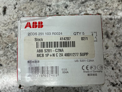 *FREE SHIPPING* ABB Circuit Breaker S201-C2NA, (1PC.)