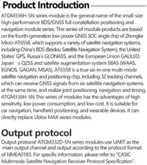 ATGM336H GPS+BDS Dual-Mode Module Flight Control Satellite Positioning Naviga…