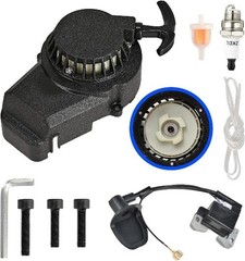 Black Aluminum Pull Starter Recoil Starter For 2 Stroke Engine 47cc 49cc 50cc Mi