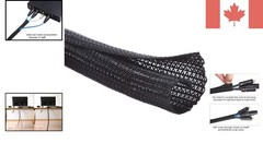 1/2 Inch Split Wire Loom Tubing – 25ft Insulated Cable Protection for USB & HDMI