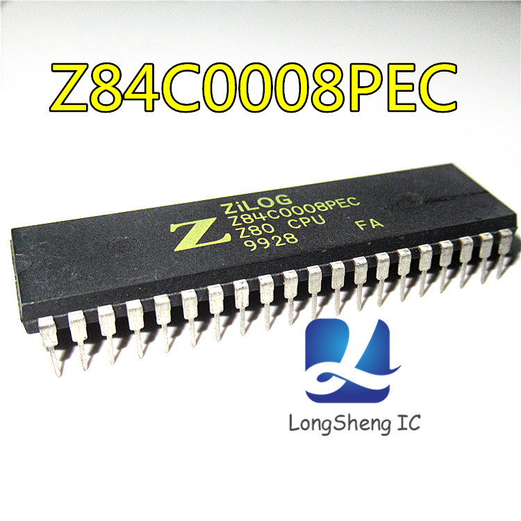 2PCS Z84C0008PEC DIP-40 Microprocessors – MPU 8MHz Z80 CPU XT