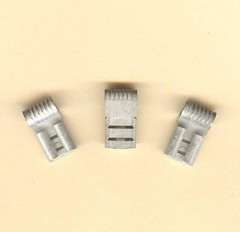 25 Non Insulated Female FLAG QD Terminal Connector #12-10 Wire Gauge .250 Tab