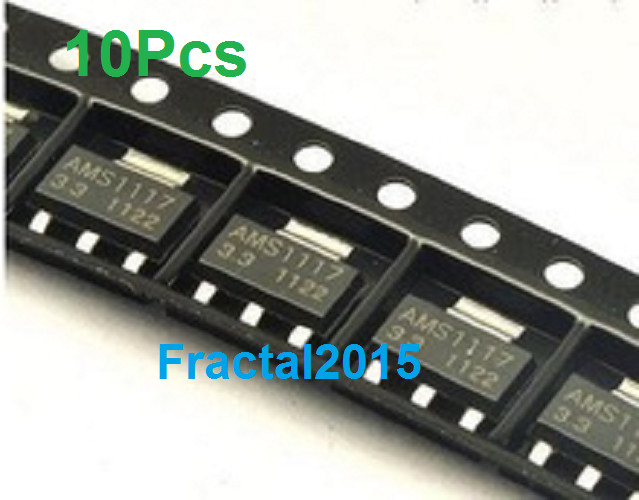 10pcs AMS1117-3.3 3.3V 1A SOT-223