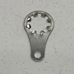 (50-Pack) Solder Tab Ground Terminal Lockwasher Lock Washer Lug #10 Stud 1/4″ ID
