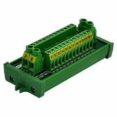 30amp/300v 2×12 Position Terminal Block Distribution Module screw Mount