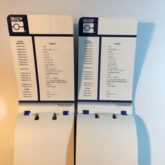 2 NOS Brady Electrical Wire Label Numbers PWM-PK-3 1-45 & PWM-PK-14 46-90
