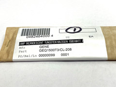 General Electric Q1500T3/CL-208 Tungsten Lamp 208V 1500W LOT OF 2