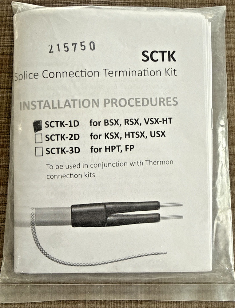THERMON SCTK-1D Splice Connection Termination Kit for BSX, RSX, VSX-HT 215750