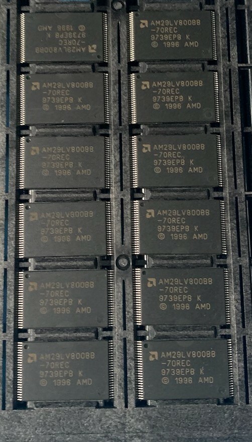 12x AM29LV800BB-70REC AMD 8 Megabit 1 M x 8-Bit/512 K x 16-Bit CMOS 3V FLASH Mem