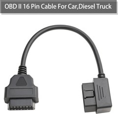 1ft 30cm Right Angle OBD2 OBD-II 16 Pin Male to Female Diagnostic Extension Cabl