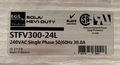 SOLA Active Tracking Filter Plus STFV300-24L Surge Protection