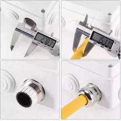 M12-M64 Brass Nickel Plated Metal Waterproof Cable Gland Compression Glands IP68
