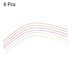 Fiber Optic Rods PMMA 0.5mmx25cm Sight Filament Red, Green, Orange 1 Set Pack 6
