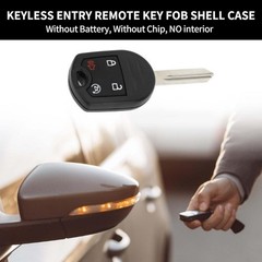 Replacement Key Fob Shell Case for Ford Edge & Explorer 2011-2015, 4-Button CWTW