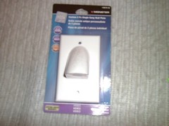 Monster 140679-00 Two Piece Single Gang Wall Plate Video White
