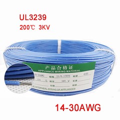 Blue 14-30AWG Flexible Silicone Wire Cable , HIGH TMPE 200℃, 3KV High Voltage