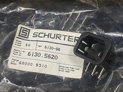 1pcs – SCHURTER 6130.5620 AC Power Entry Module, IEC Appliance Inlet C14