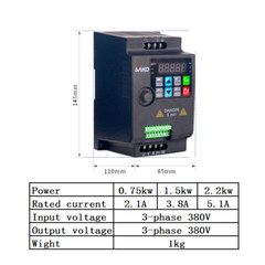 220V 380V 1.5KW 2.2KW 5.5KW VFD Variable Frequency Drive Inverter Converter