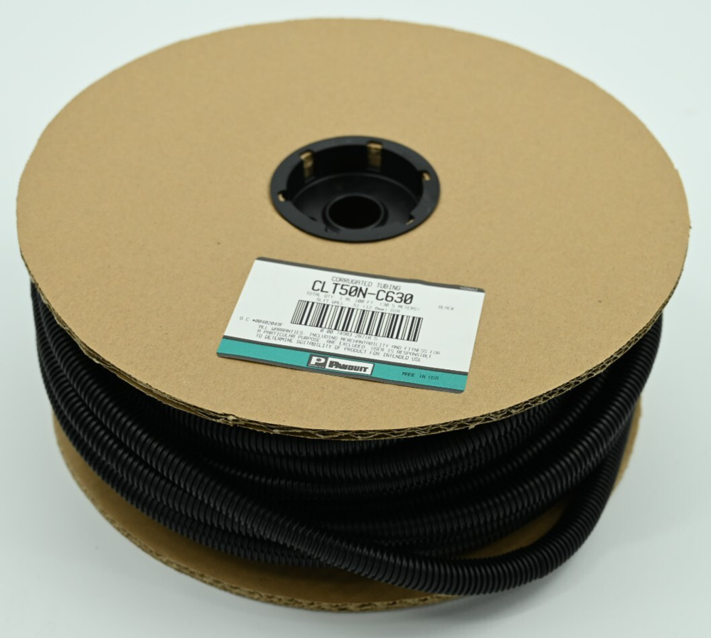 Panduit CLT50N-C630 Corrugated Loom Tubing 100 Feet CLT50NC630