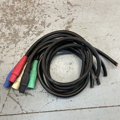 Cam Lock 4/0 Set Of 5 Feeder Generator Power Cable Panel Tails 5ft MMFFF