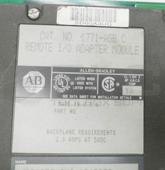 ALLEN BRADLEY 1771-ASB /C REMOTE I/O ADAPTER MODULE 1.0A 5VDC