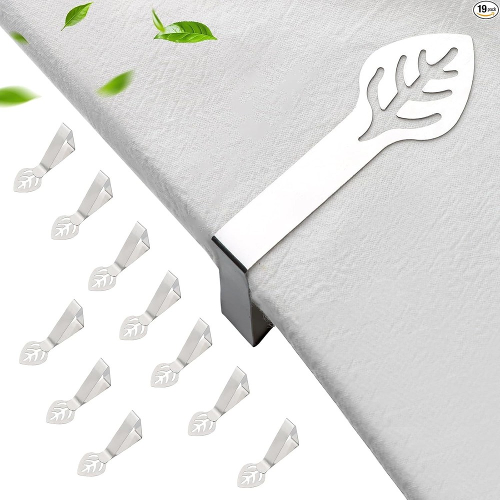 Heavy-Duty Stainless Steel Tablecloth Clips for Picnic, Camping, Patio, and Wedd