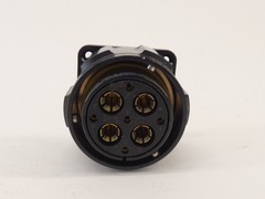 *Lot of 2* LK Connectors LKH 26-28A-9-SSS0-00PG 4-Pin Panel Mount Connector