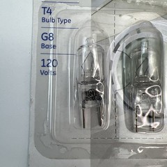 25-Watt T4 Quartz Halogen Replacement Light Bulb 4 Pack 84886 120v 240 L Sealed