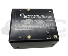 GS SOLA ELECTRIC 83-12-218-2 POWER SUPPLY 115-230VAC 50-400HZ 12VDC 1.8A