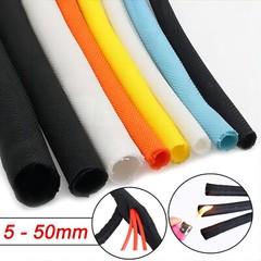 Split Braided Sleeving Tube Cable Wire Sheath Flame Retardant Insulation 5-60mm