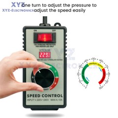 4000W Electronic Voltage Regulator Stepless AC Motor Speed Controller 110V/220V