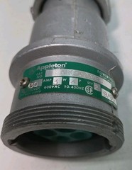 Appleton ARC3034BC Powertite Receptacle Pin & Sleeve Connector 30 Amp 3W 4P