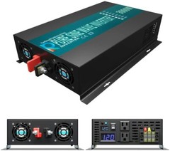 DC 24V to AC120V Pure Sine Wave Inverter 3000W Power Converter Home Battery Camp