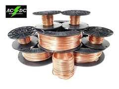 16 AWG Gauge Bare Copper Wire Buss Wire 100′ Length 0.054″ Natural